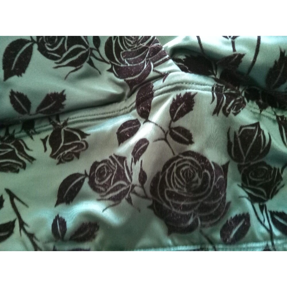 Torrid Lightly Lined Flocked Green & Black Shine Bralette Bra 4 or 26 Plus - Picture 8 of 14